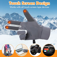 Jhua heated gloves USB cable enables easy charging on the go.