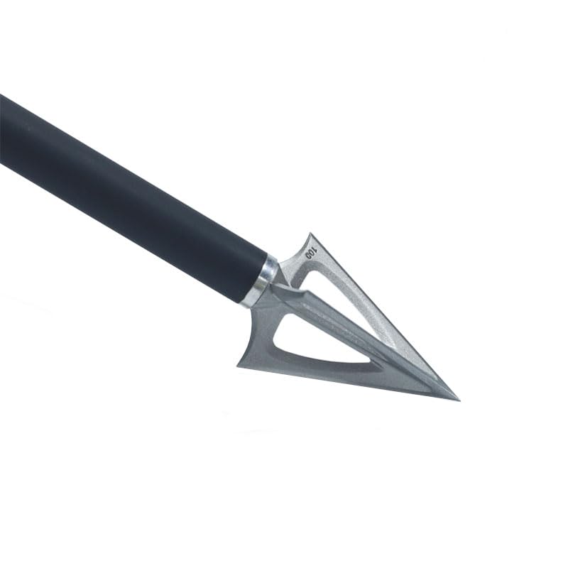 JIANZD 3-blades broadhead in flight showing true spin for accurate aim.