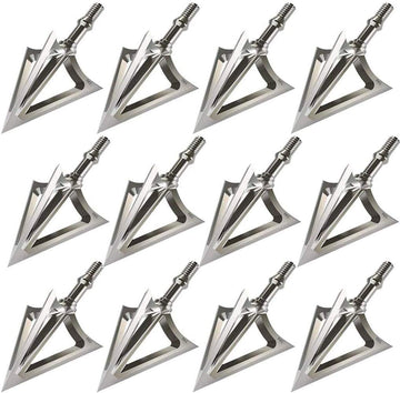 JIANZD archery broadheads 100grain fixed blades ready for crossbow hunting precision