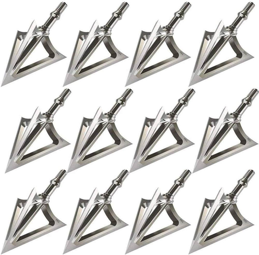 JIANZD archery broadheads 100grain fixed blades ready for crossbow hunting precision