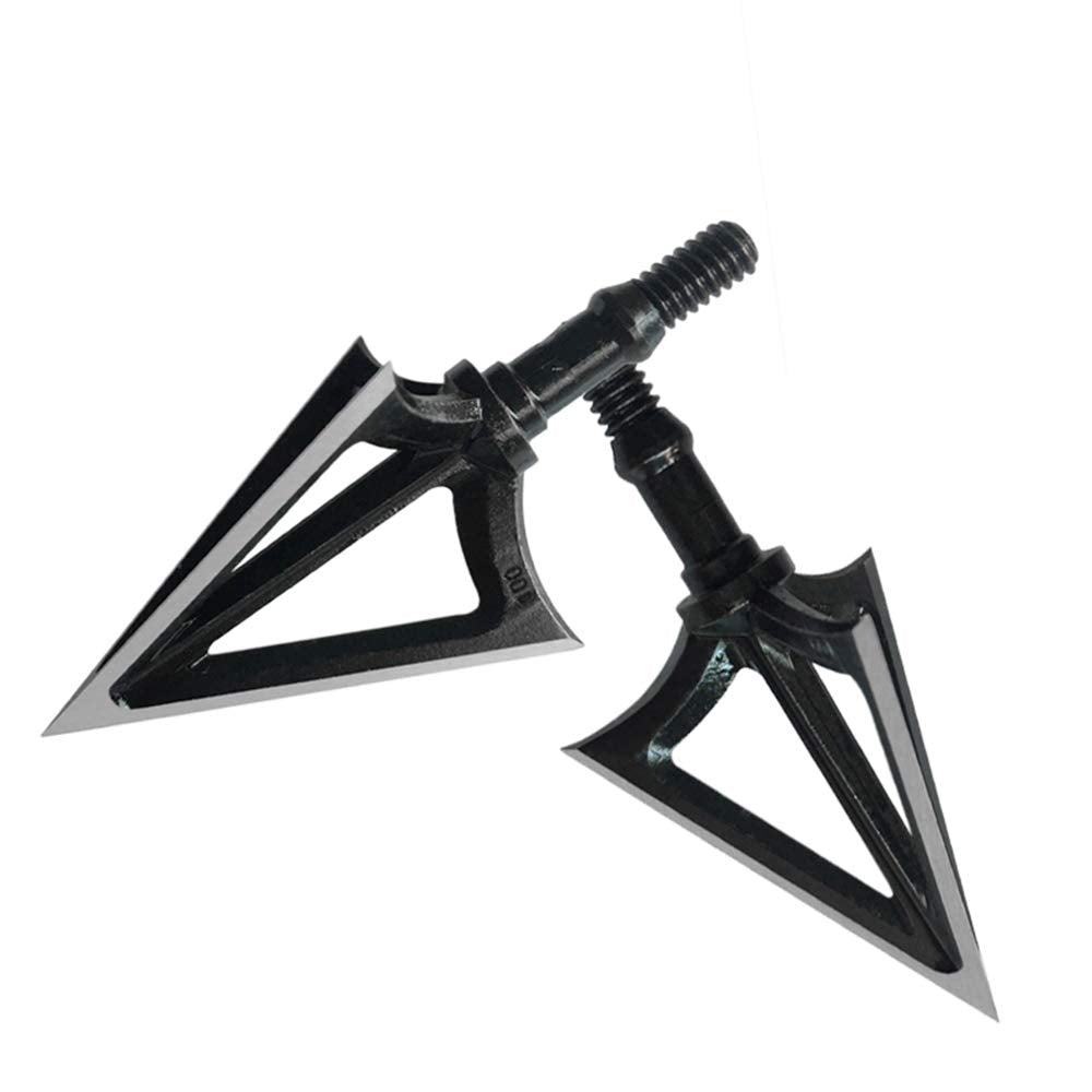JIANZD Archery Broadheads 100 Grain X1 on crossbow bolt demonstrates fixed blades for reliability.