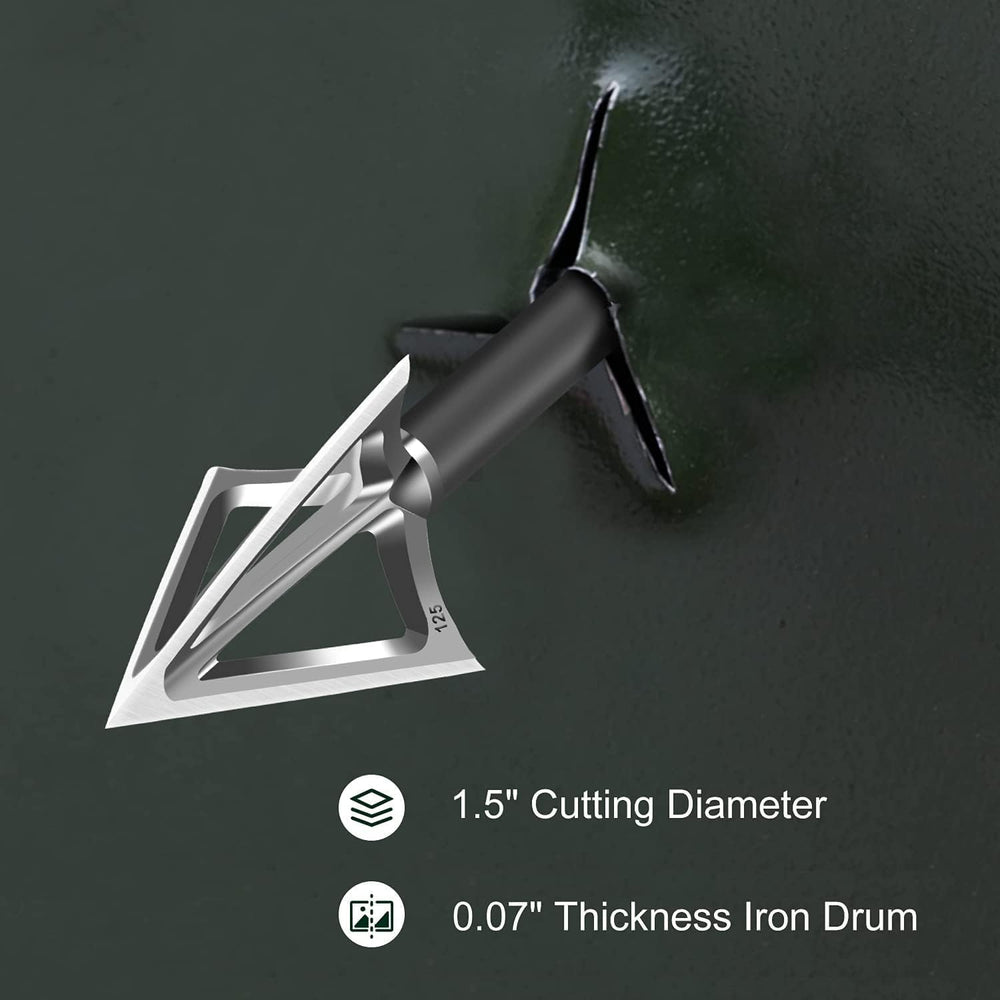JIANZD compound-bow broadheads—stainless steel design for durable hunting performance.