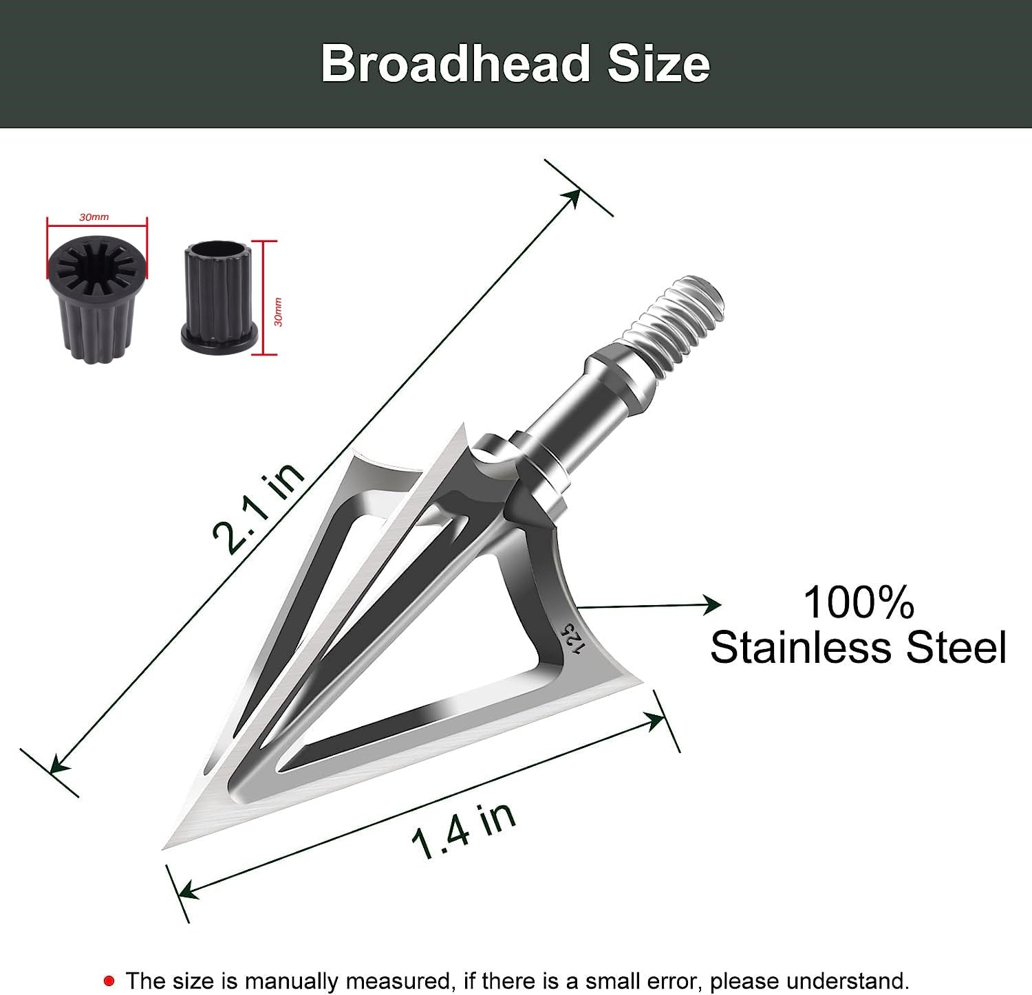 JIANZD crossbow-compatible broadheads—visual showing versatility across bow types for field use.