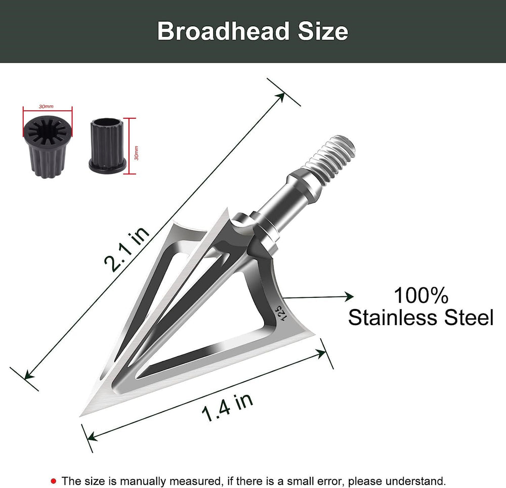 JIANZD crossbow-compatible broadheads—visual showing versatility across bow types for field use.