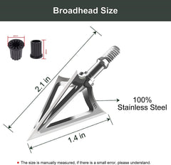 JIANZD crossbow-compatible broadheads—visual showing versatility across bow types for field use.
