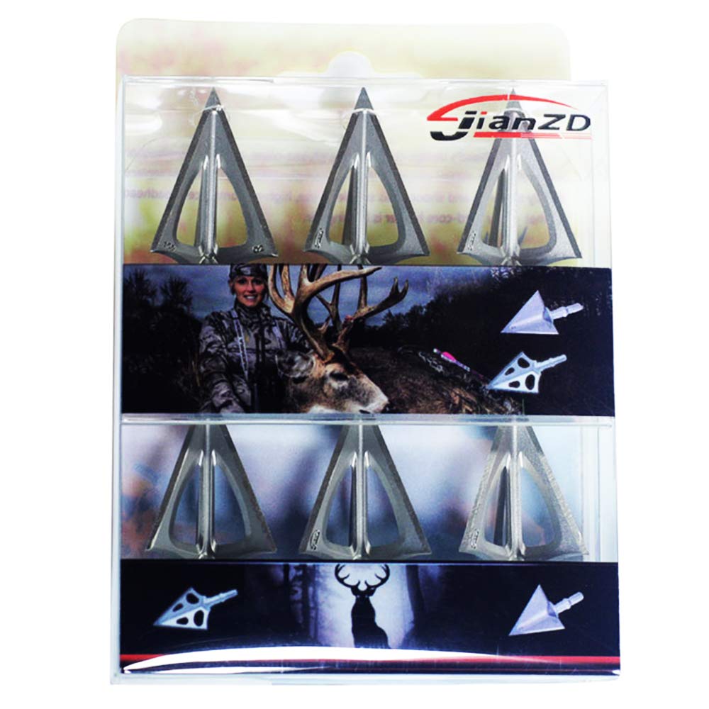 JIANZD broadhead on traditional bow ready for hunting season.