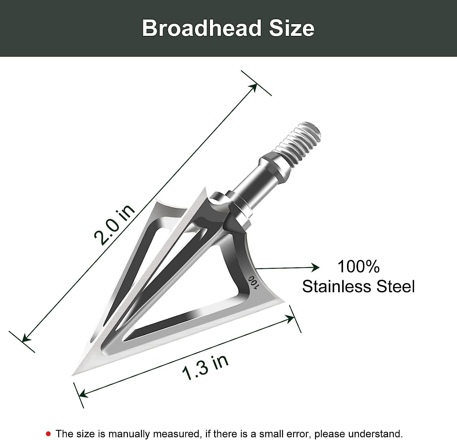 JIANZD fixed blade 100gr broadheads stay sharp for clean ethical game targets