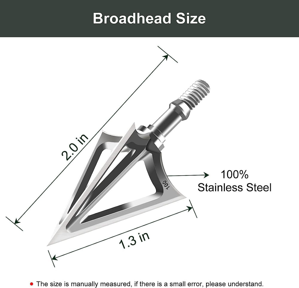 JIANZD fixed blade 100gr broadheads stay sharp for clean ethical game targets
