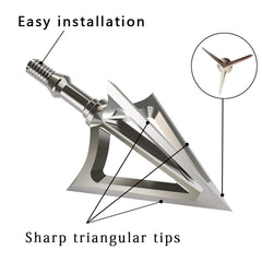 JIANZD one-piece design broadheads deliver reliable penetration in tough targets