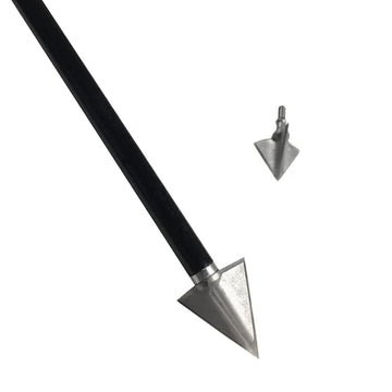 JIANZD three-fixed-blades broadheads shown on target-ready setup for stable flight