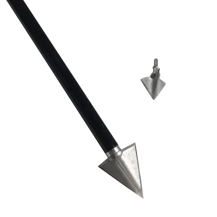 JIANZD three-fixed-blades broadheads shown on target-ready setup for stable flight