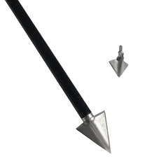 JIANZD three-fixed-blades broadheads shown on target-ready setup for stable flight