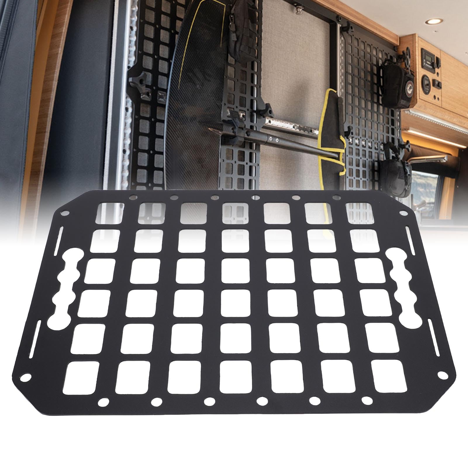 Jiawu panel holes allow versatile tool hanging options.