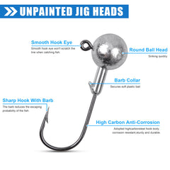 Chemically sharpened jig head point