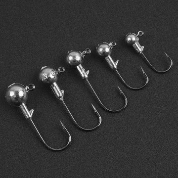Complete jig heads kit ready for fishing applications