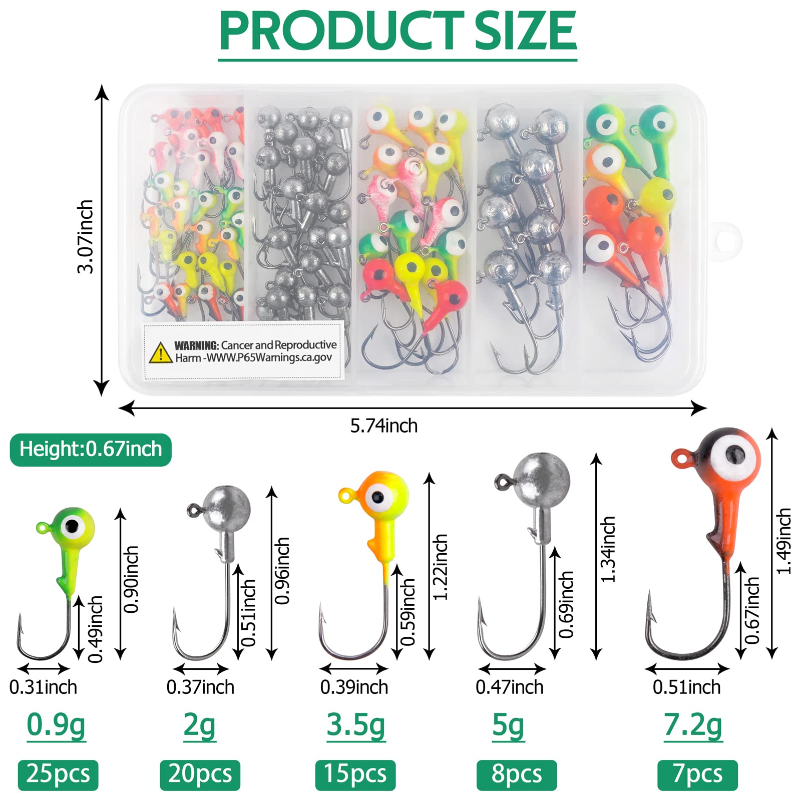 Jig heads with worms and soft plastic rigs