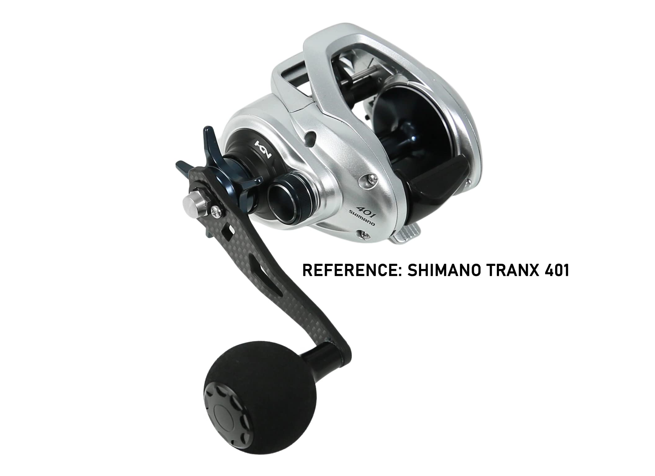 Jigging World carbon fiber arm showcases durable, corrosion-resistant construction.