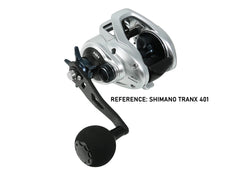 Jigging World carbon fiber arm showcases durable, corrosion-resistant construction.