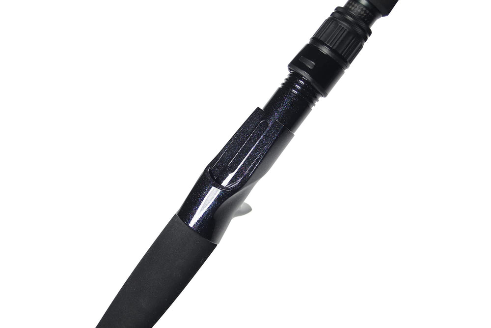 Jigging World Hybrid Nano Carbon 7'6" MH in-hand view showcasing parabolic power