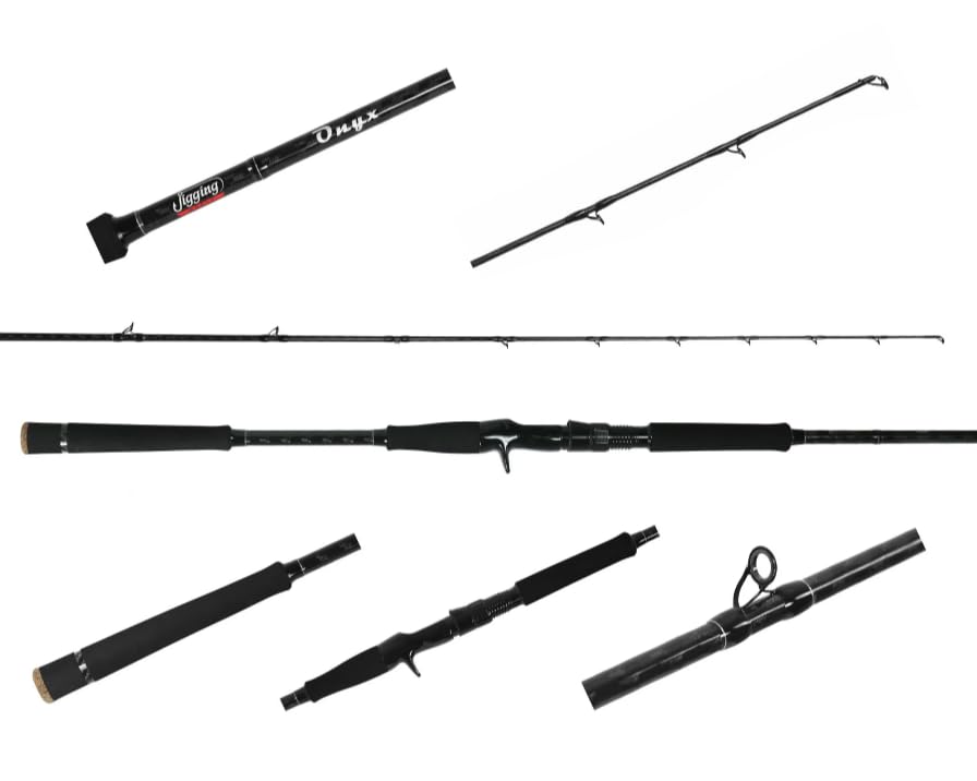 Jigging World Onyx Inshore Rod casting action close-up for distance