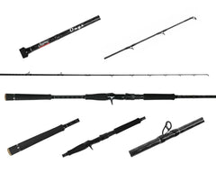 Jigging World Onyx Inshore Rod casting action close-up for distance