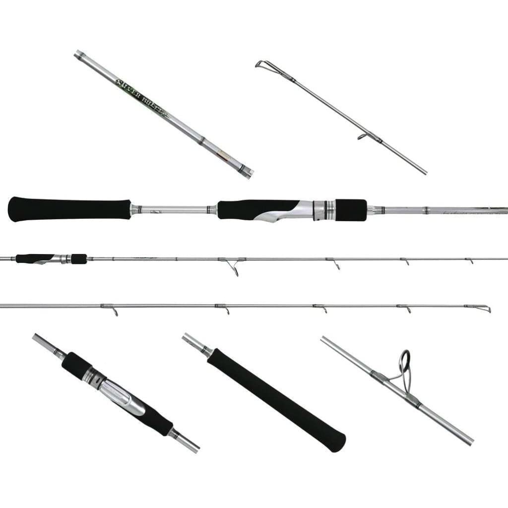 Jigging World Silver Bullet slow pitch rod 6 ft 5 in for all-day jigging versatility.