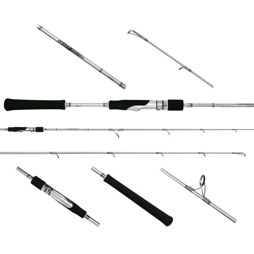 Jigging World Silver Bullet slow pitch rod 6 ft 5 in for all-day jigging versatility.