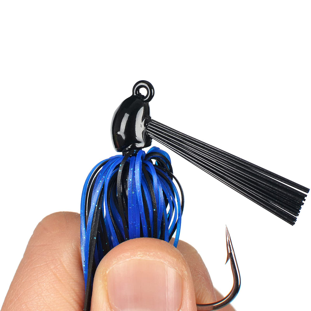 Black nickel hook with trailer keeper on Jigreat jig, image 5