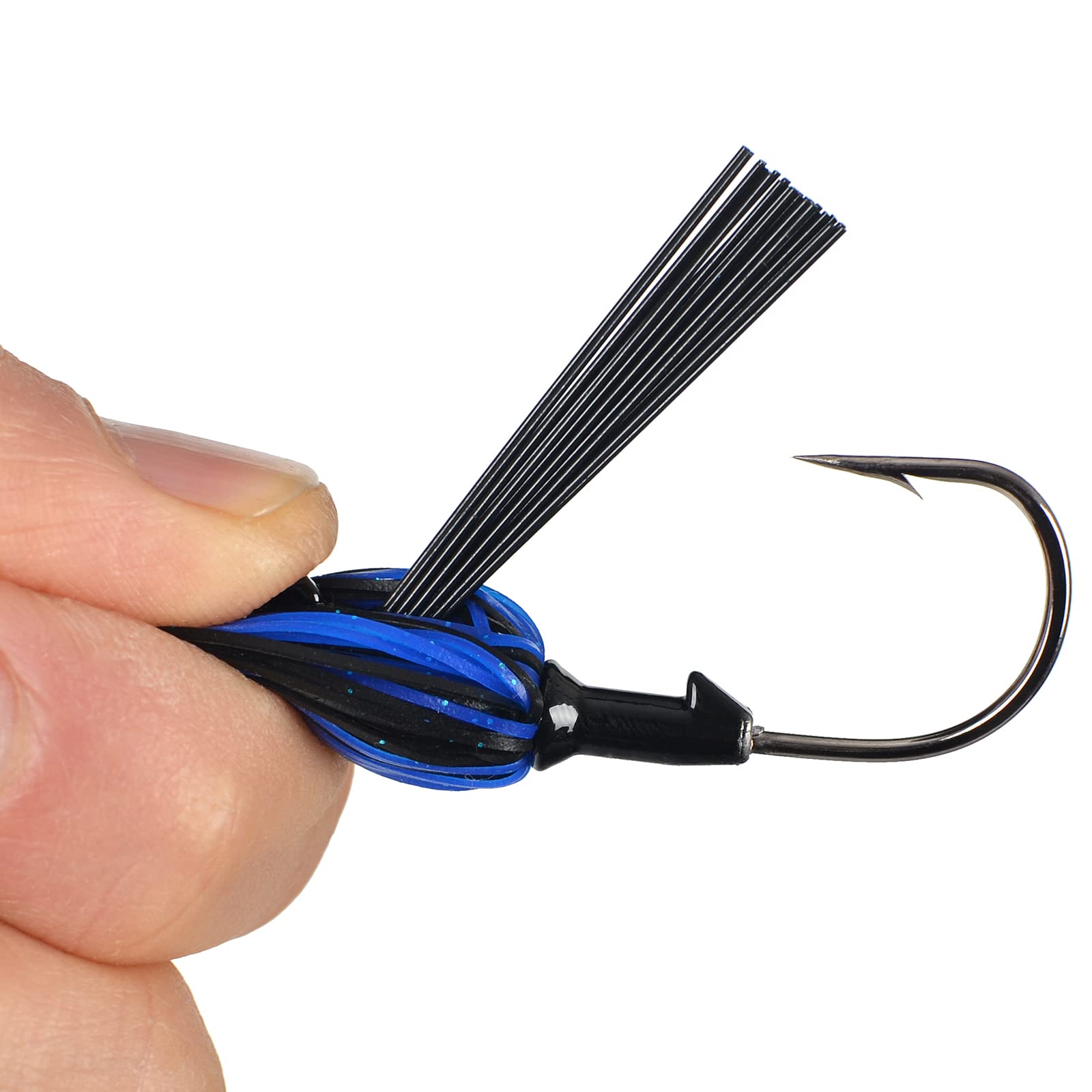 Durable hand-tied silicone wires on Jigreat 3/8 oz jig, image 4