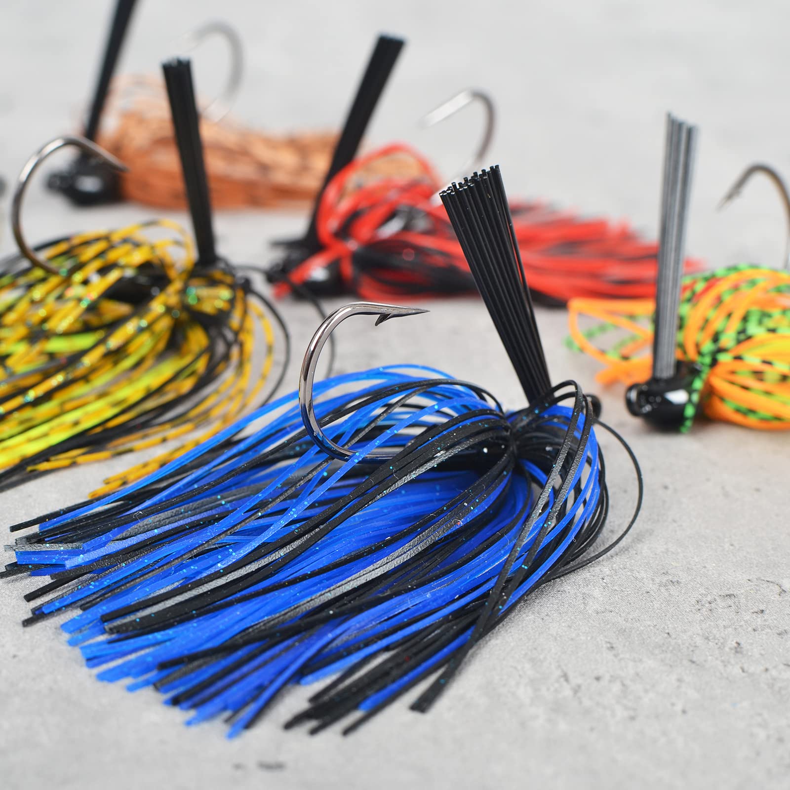 Close-up of Jigreat lures in a multi-color pack, image 8