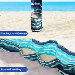 Jihfmo Beach Cabana easy setup in minutes for quick shelter.