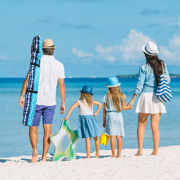 Jihfmo Beach Cabana sand pockets improve stability on windy shores.