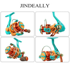 JINDEALLY Macaron reel towing system shown for smooth joints and stable retrieves