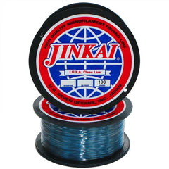 Jinkai Premium Monofilament, Smoke Blue 100yd spool, strong leader material for versatile fishing applications