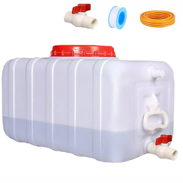 JINSADU 80L portable water tank with spigot for outdoor water supply
