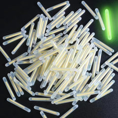 Jinshining 100-pack 3mm glow sticks for fishing