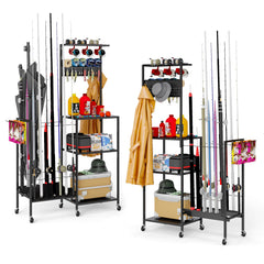 JIRTEMOT Rod Rack Cradles—protective edges for safe, corrosion-resistant storage.