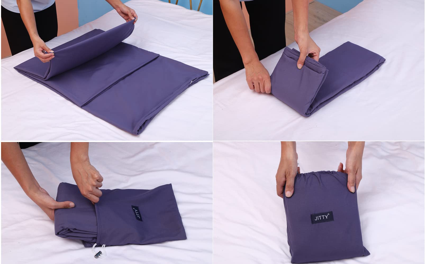 JITTY navy liner roomy 83x45 inches for comfortable sleep