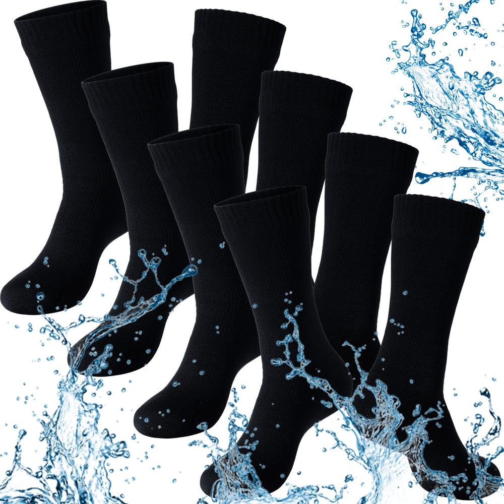 Jiuguva waterproof socks 4-pack colors ready for outdoor wear.