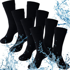 Jiuguva waterproof socks 4-pack colors ready for outdoor wear.