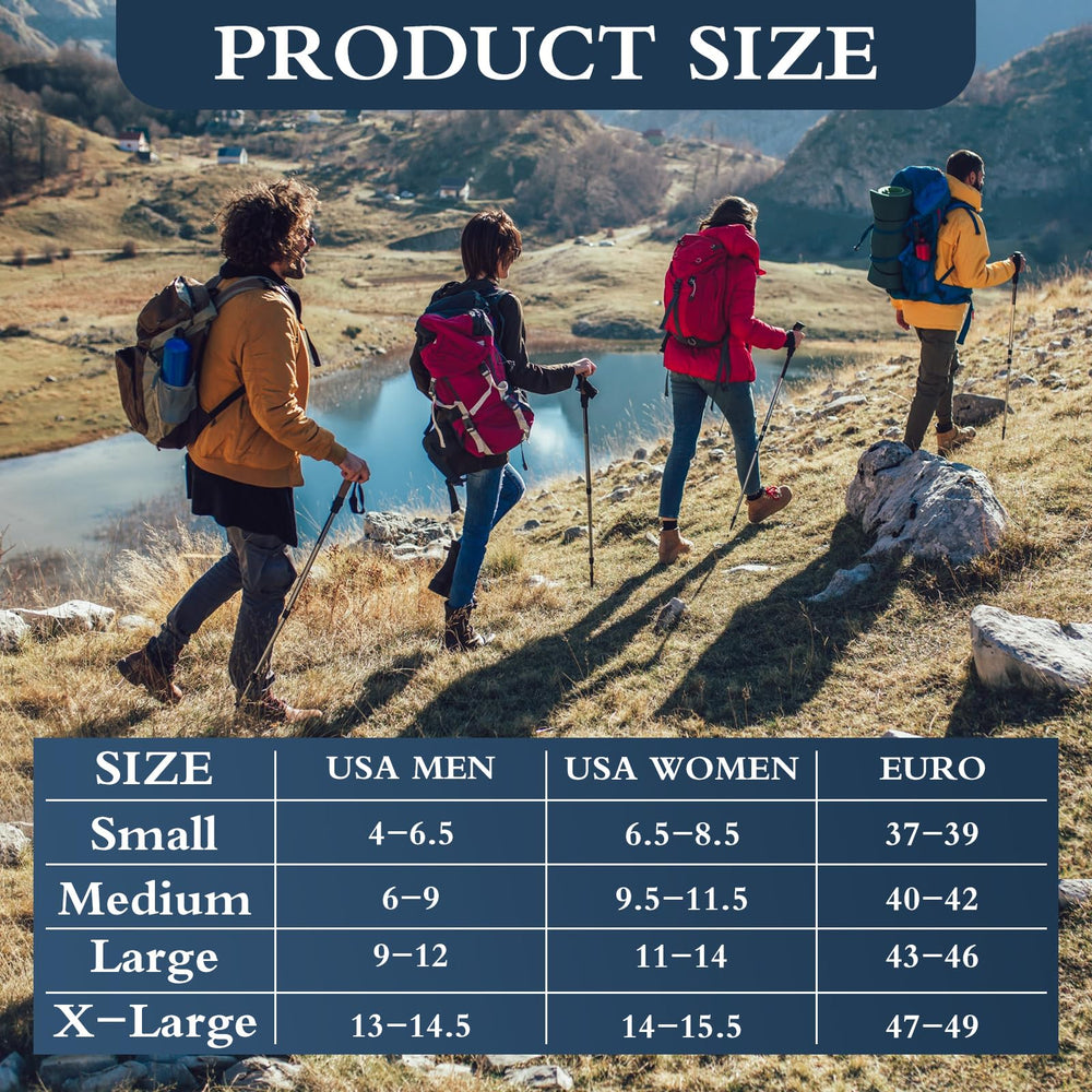 Jiuguva waterproof socks arch-support detail for comfortable hiking.