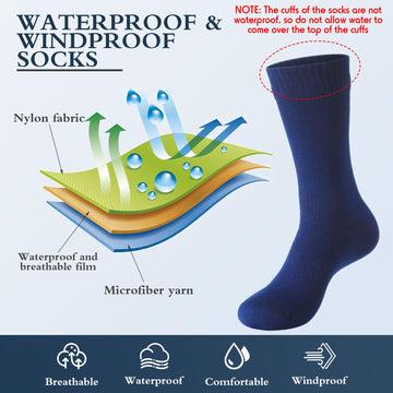 Jiuguva waterproof socks arch-support design aids comfortable hiking.