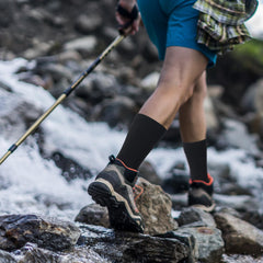 Jiuguva waterproof socks layered membrane close-up showing breathable design.