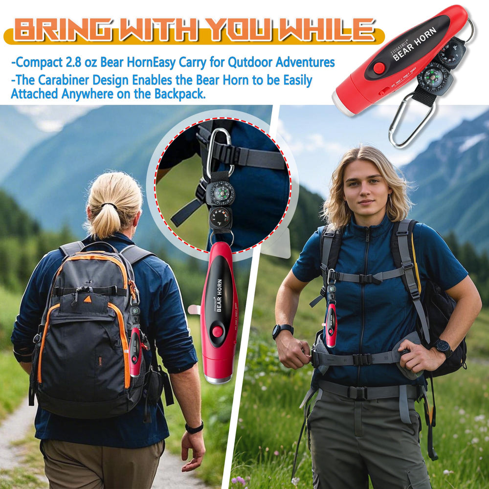 JIUSAIRUI backpack attachment ensures quick access in hikes.