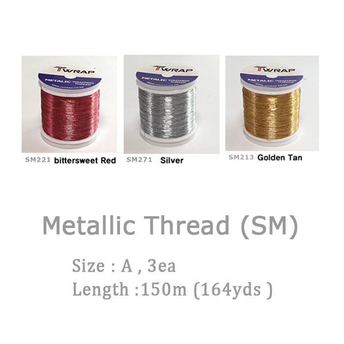 Nylon & metallic wrapping threads in JK012 kit