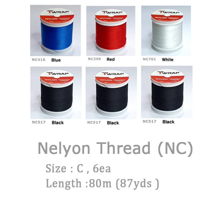 Complete JK012 12-pack rod wrapping thread kit for fishing rod building