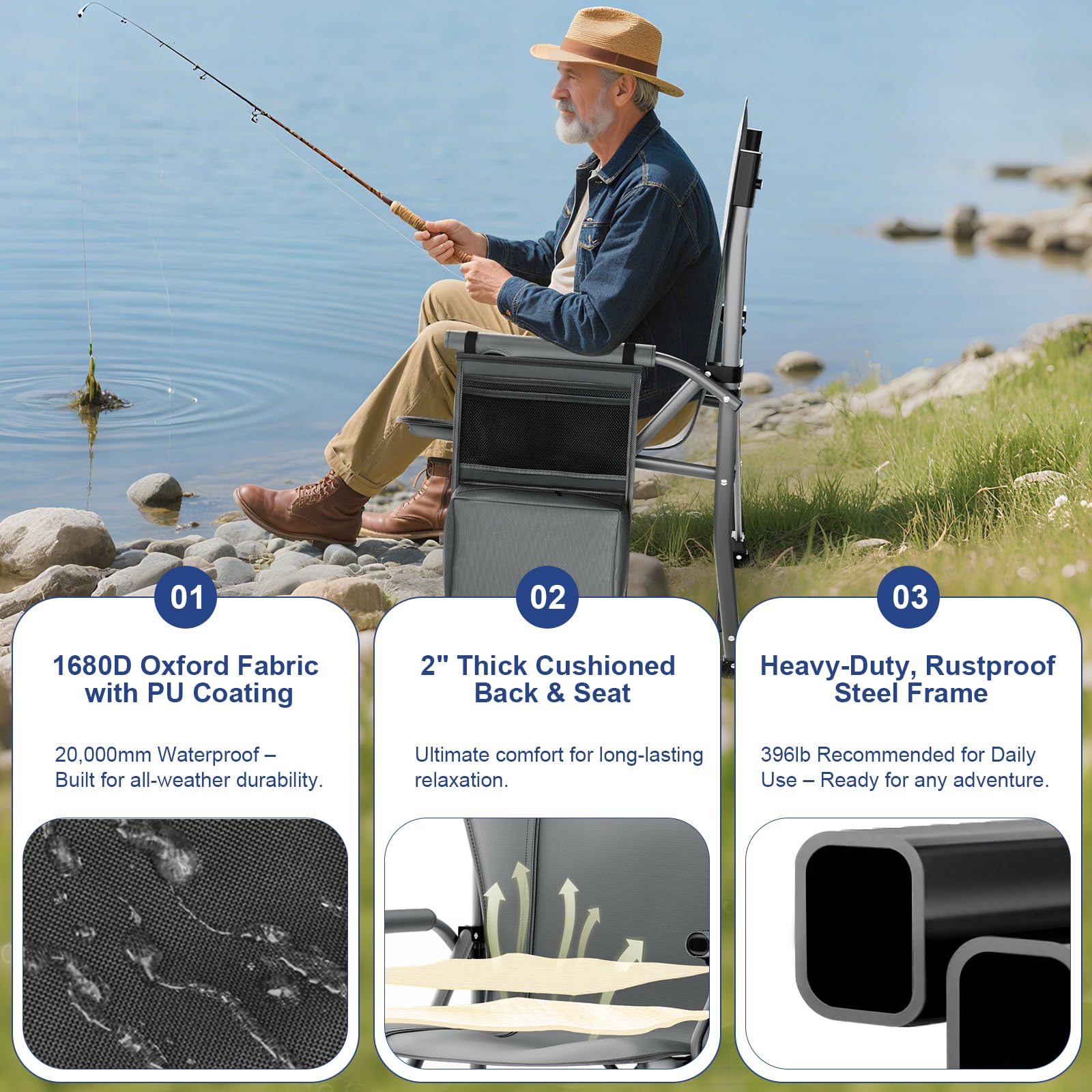 JKLESA XL fold-and-store feature captures quick storage under SUV or RV.