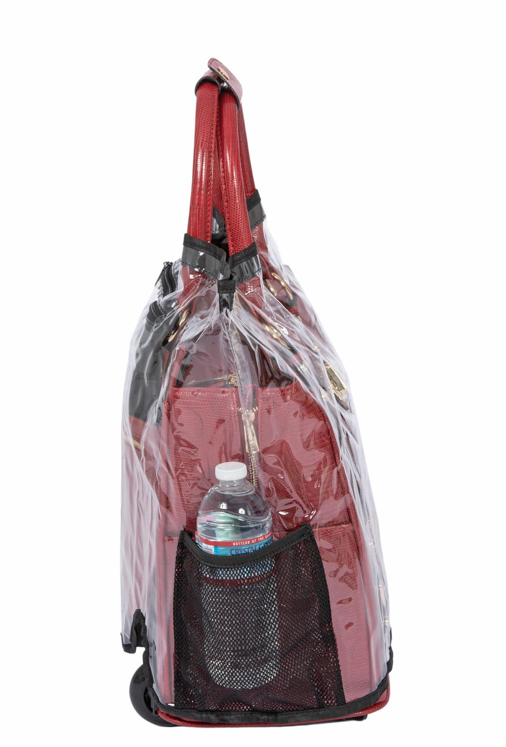 JKM & Company rain cover back zipper for trolley handle keeps bag secure while moving