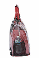 JKM & Company rain cover back zipper for trolley handle keeps bag secure while moving