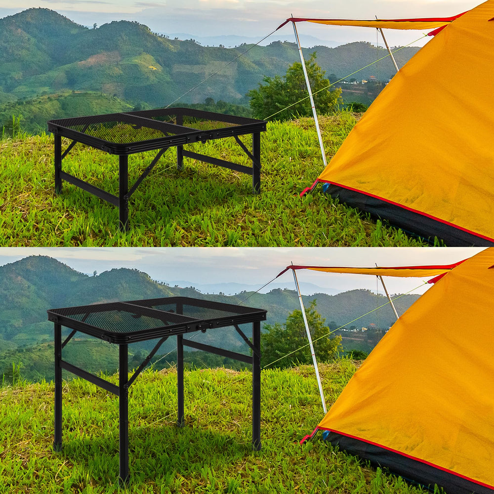Jkwokback grill table stored and carried easily during travel